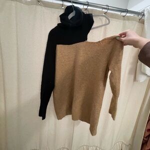 Halogen- Off the shoulder turtle neck